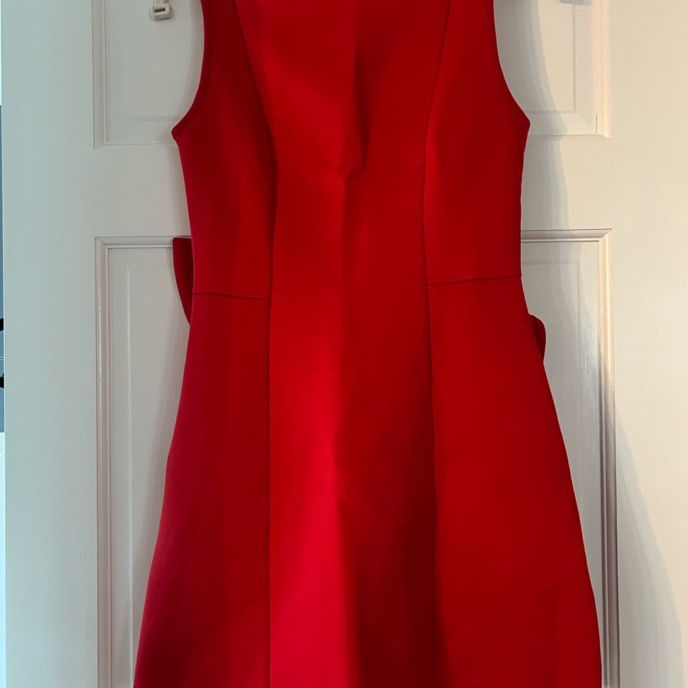 Elegant Red Sleeveless Dress